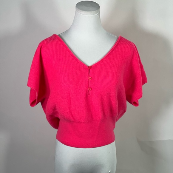 New J crew Featherweight cashmere V-neck T-shirt - Picture 6 of 7